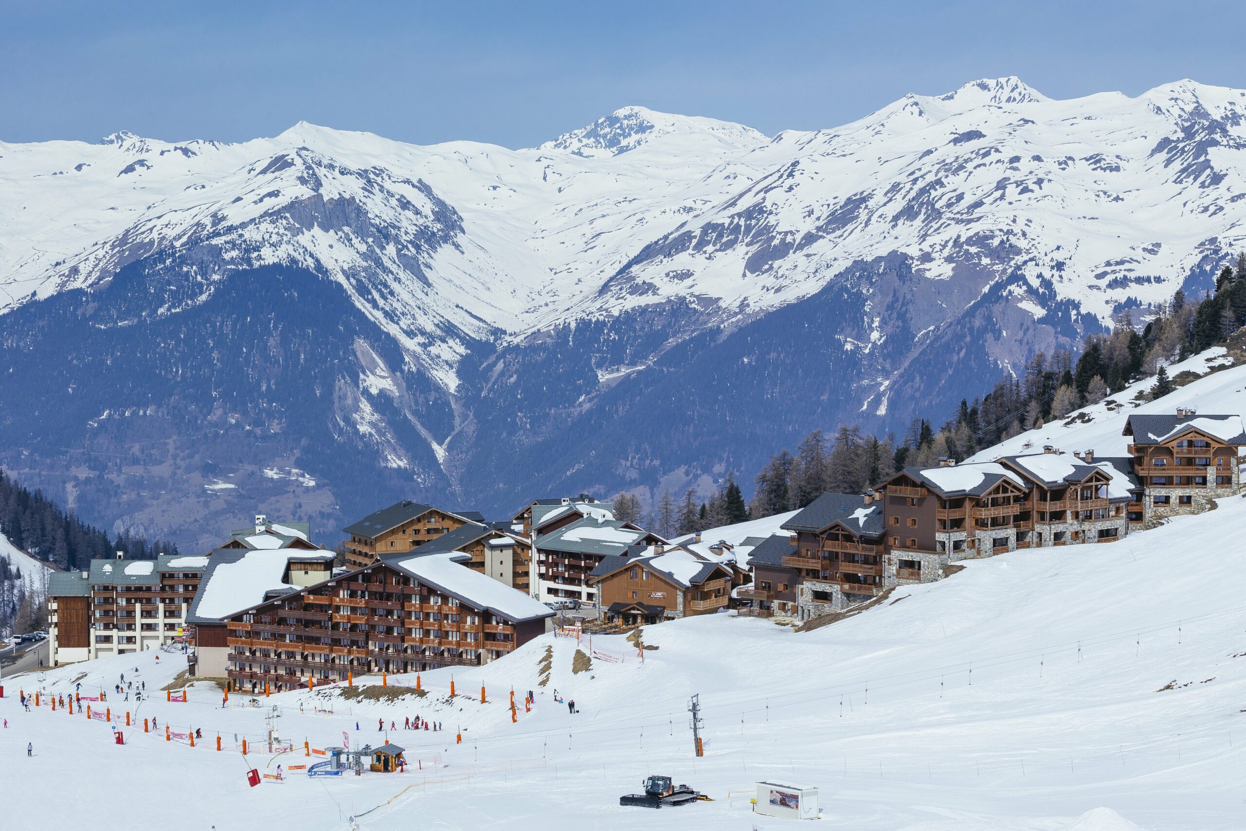 La Plagne; high and ski convenient.